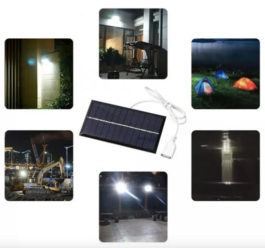 RECHARGEABLE SOLAR LIGHT WITH SOLAR PANEL CL-028MAX CCLamp