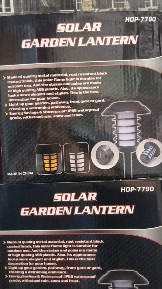 2 in 1 Solar Flame Lamp | Outdoor Led Waterproof Decoration Garden Lawn Light