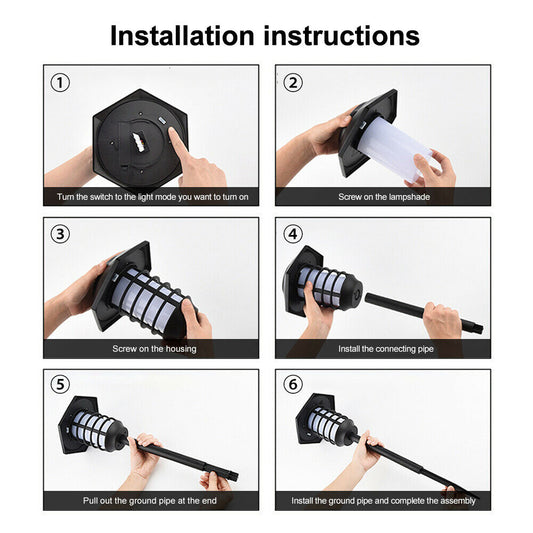 2 in 1 Solar Flame Lamp | Outdoor Led Waterproof Decoration Garden Lawn Light