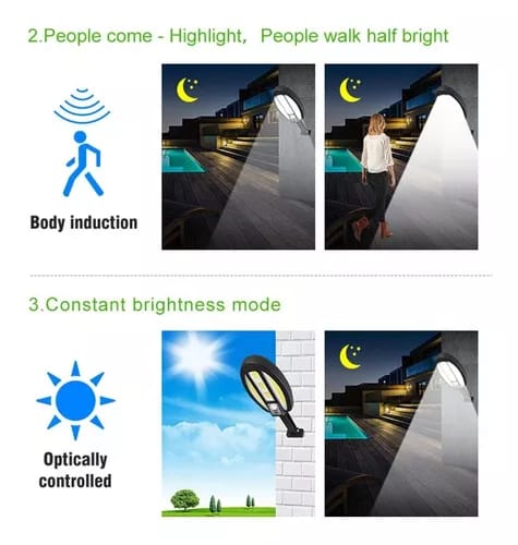 COB SOLAR SENSOR STREET LAMP for Outdoor Home &amp; Garden
