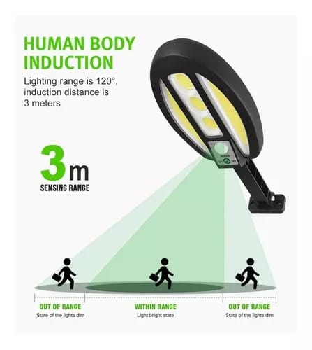 COB SOLAR SENSOR STREET LAMP for Outdoor Home &amp; Garden