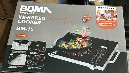 Boma BM-15 Electric Infrared Cooker Stove with 2500W Power – Efficient, Fast Heating &amp; Durable Cooking Performance
