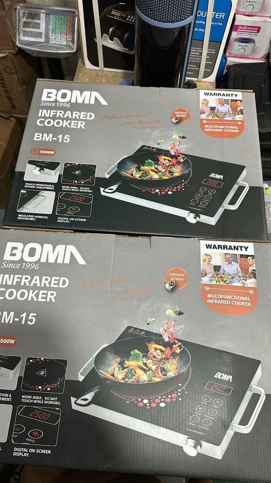 Boma BM-15 Electric Infrared Cooker Stove with 2500W Power – Efficient, Fast Heating &amp; Durable Cooking Performance