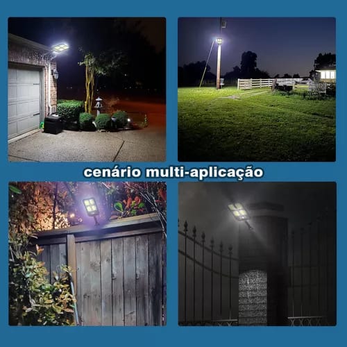 200w Solar Reflector Mini 100 Cob Street Post Wall Sensor | Motion Sensor Security Streetlight for Parking Remote Control