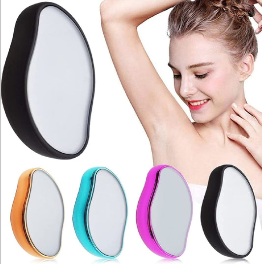 Hair Remover, Crystal Hair Eraser for Women Arms Legs Back Reusable &amp; Washable Portable Manual Epilator Crystal Hair Removal Washable Portable Hair Removal Device Beauty Tool (Random color)