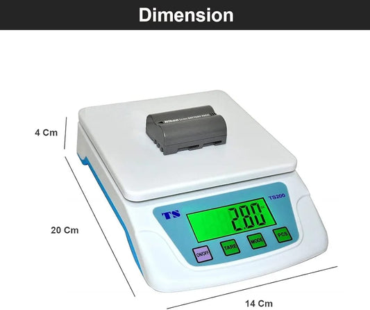 Ts-200 Kitchen Scale Digital Multi Purpose Kitchen Scale Weighing Scale, Upto 6 kg weight capacity