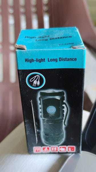1 Pc Small LED Torch, Rechargeable Torch, 5 Lighting Modes Waterproof Handheld Flashlights for Power Cuts, Camping, Hiking, Outdoor