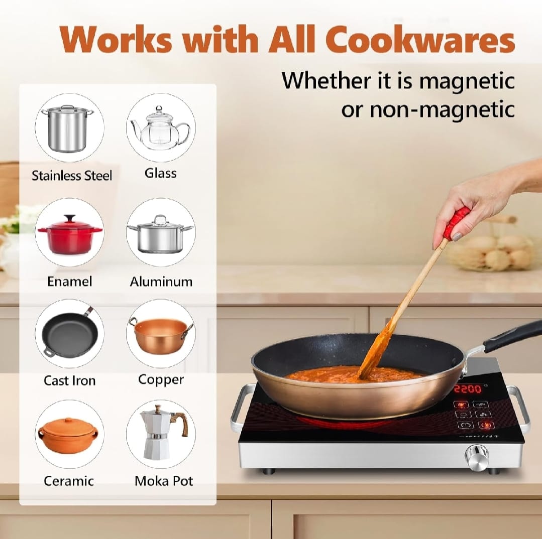 Ancher Plus SV-605 Infrared Cooker &amp; Hot Plate – Multifunction &amp; Digital Display – 3500W | Best Quality Cooker Digital Display ( Random Color )