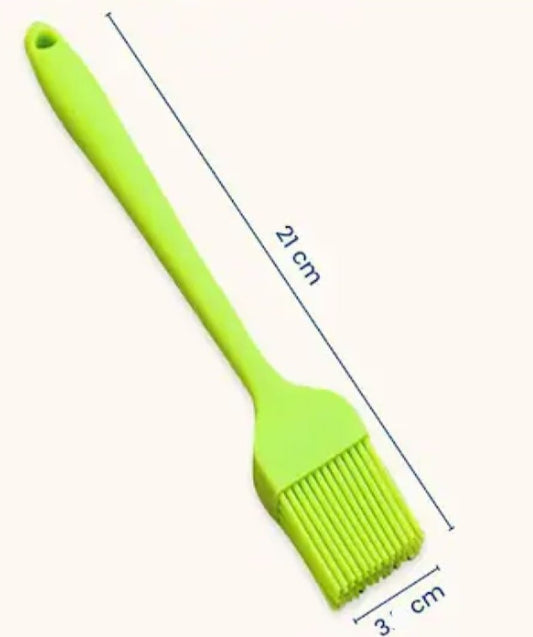 01 Piece Food Grade Kitchen Household Oil Heat Resistant Silicone Brush, Brush For Perfect Apply Baking, Cooking, BBQ Basting Baking Cooking Bbq Grill Spread Oil Butter Sauce ( Random Color )