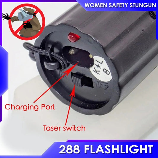 288 Flash Light Self defense Multifunction Flash Light Rechargeable flashlight With Laser
